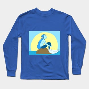 Blue Mermaid Long Sleeve T-Shirt